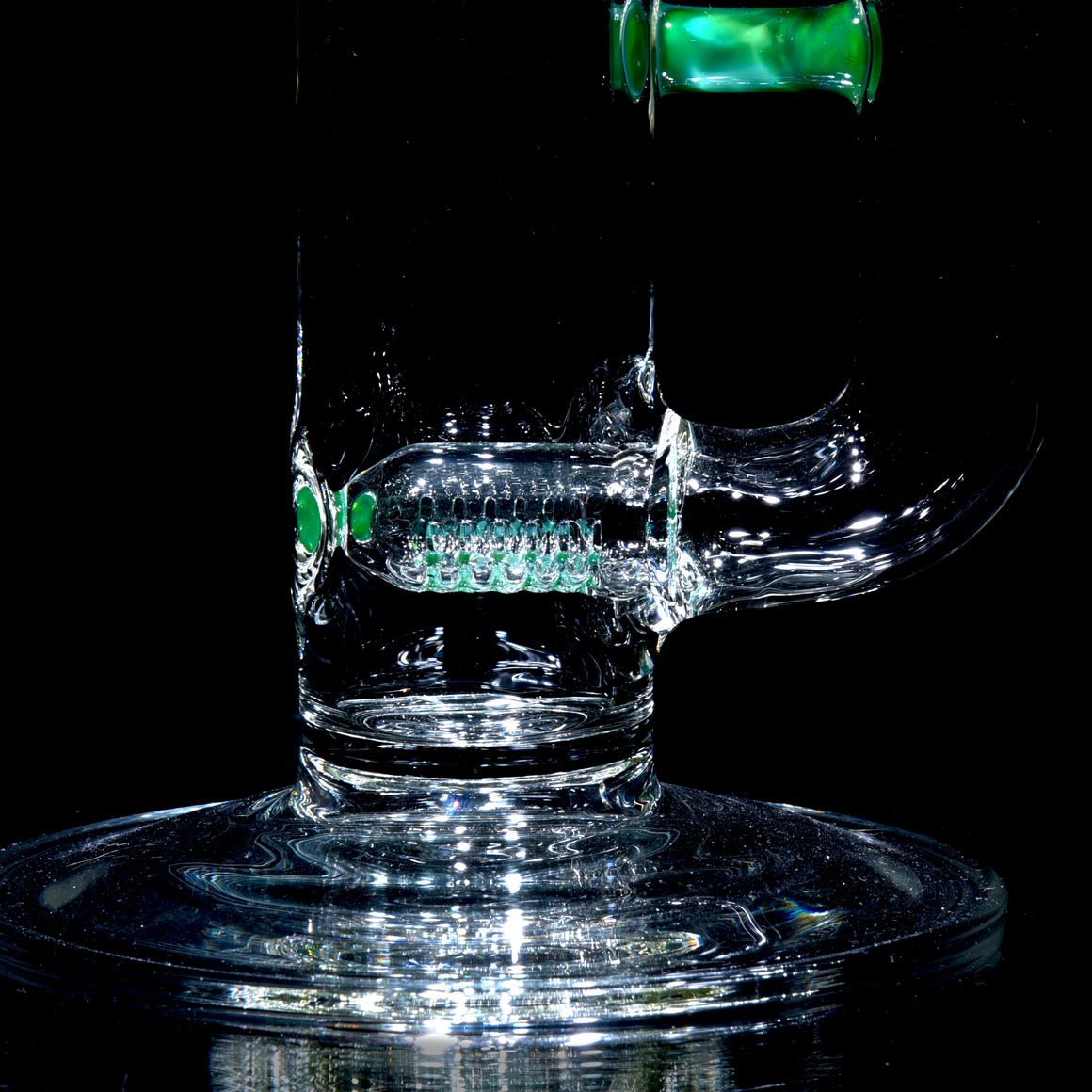 Accented 44mm Downgrid Stemline Straight Tube w/ 4-hole Horned Slide - Chromium - 18mm Female