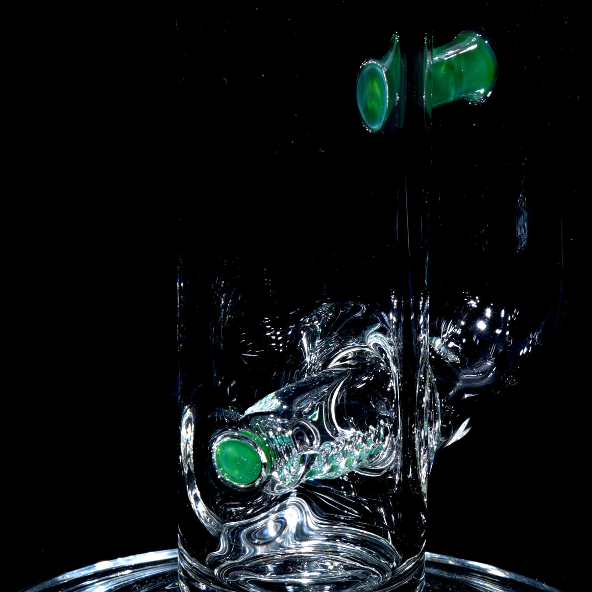 Accented 44mm Downgrid Stemline Straight Tube w/ 4-hole Horned Slide - Chromium - 18mm Female