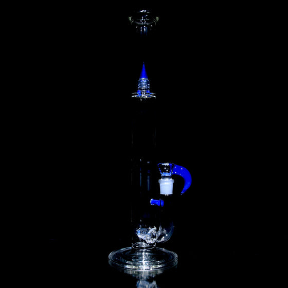 Accented 44mm Downgrid Stemline Straight Tube w/ 4-hole Horned Slide - Neptune - 18mm Female