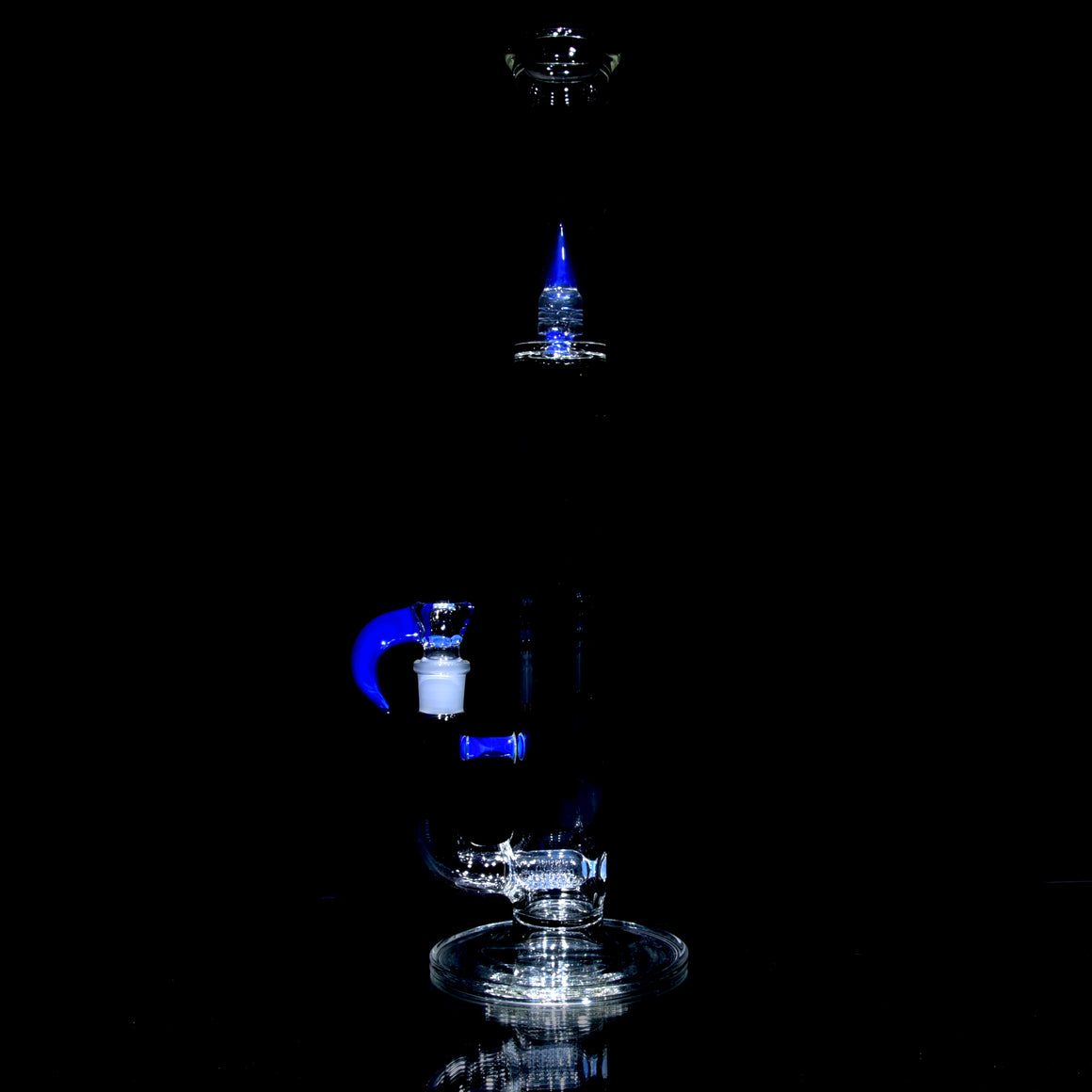 Accented 44mm Downgrid Stemline Straight Tube w/ 4-hole Horned Slide - Neptune - 18mm Female