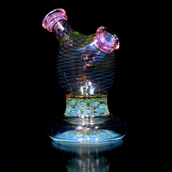 Gold & Silver Fume Honeycomb/Reticello Dewaar Rig - 10mm Female