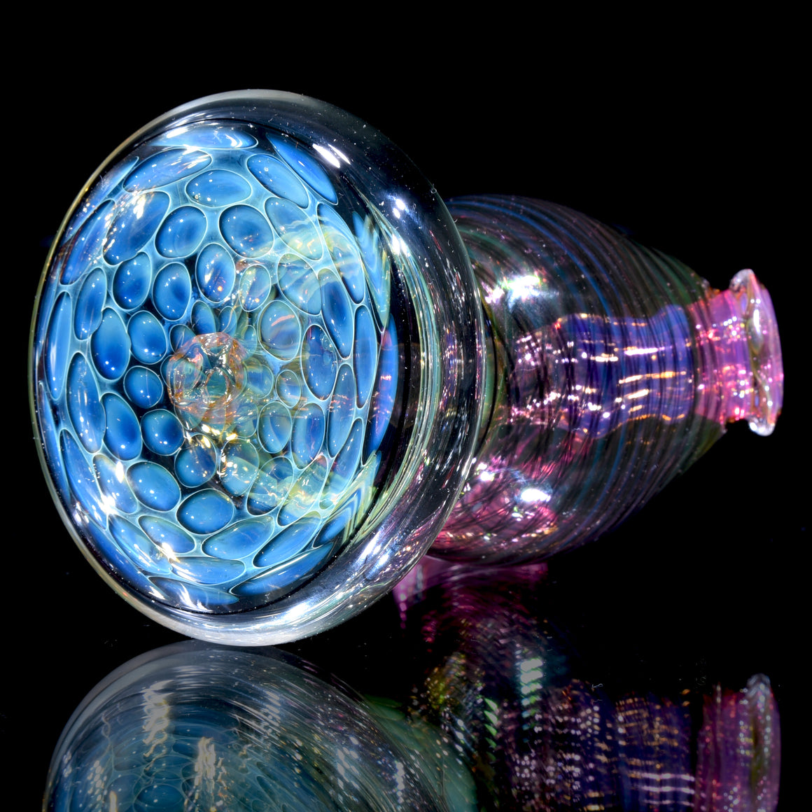 Gold & Silver Fume Honeycomb/Reticello Dewaar Rig - 10mm Female