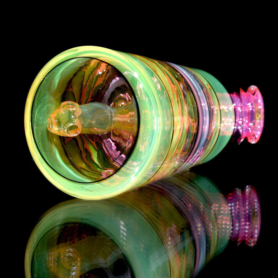 Gold & Silver Fume Honeycomb/Reti Dewaar Bottle Rig - 10mm Female