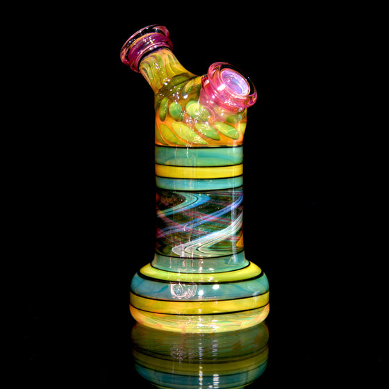 Gold & Silver Fume Encalmo/Reti Dewaar Bottle Rig - 10mm Female