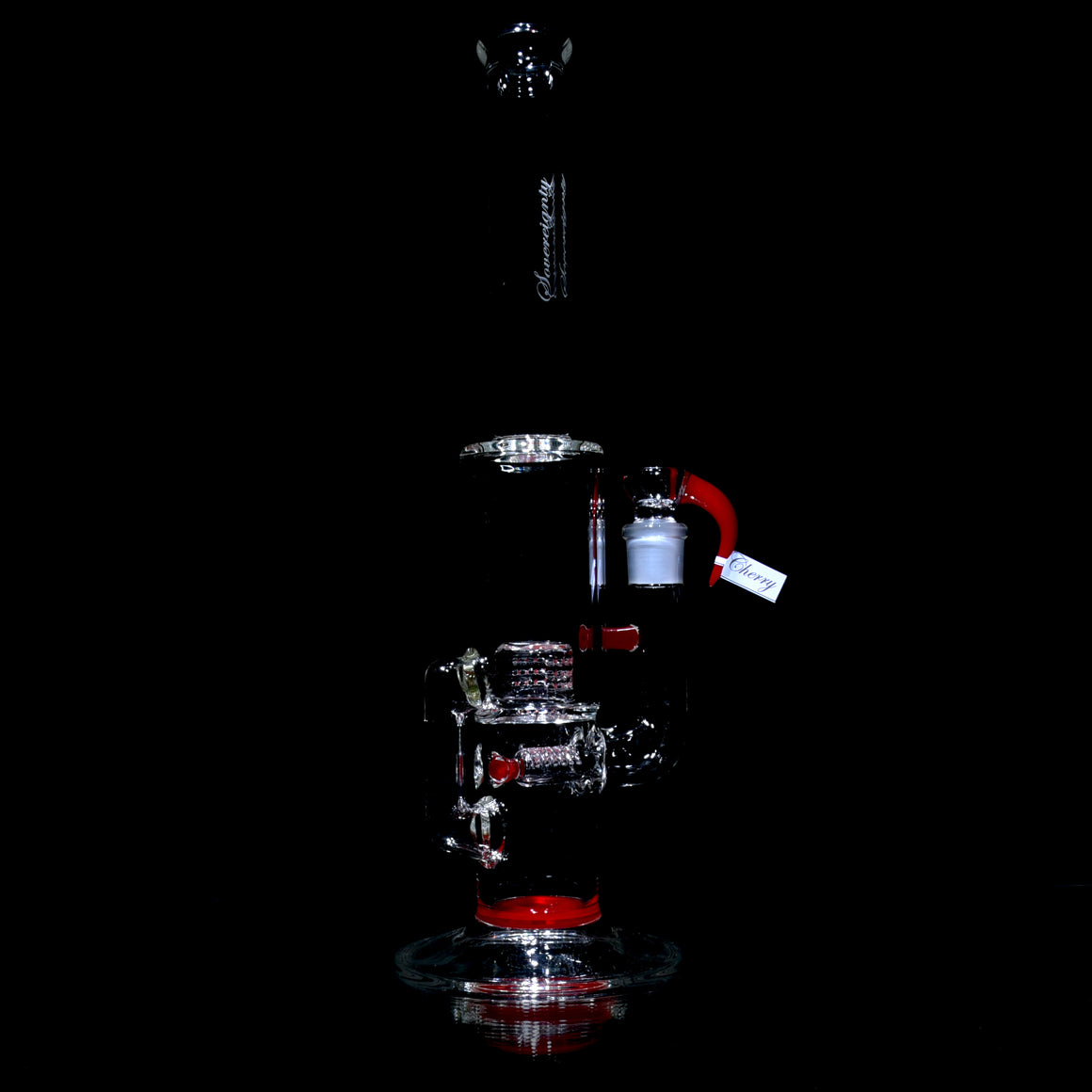 PA CapCycler - Stemline 16mm 6 Cut UpGrid to 180° Grid Cap w/ 28mm Neck - Cherry - 18mm Male