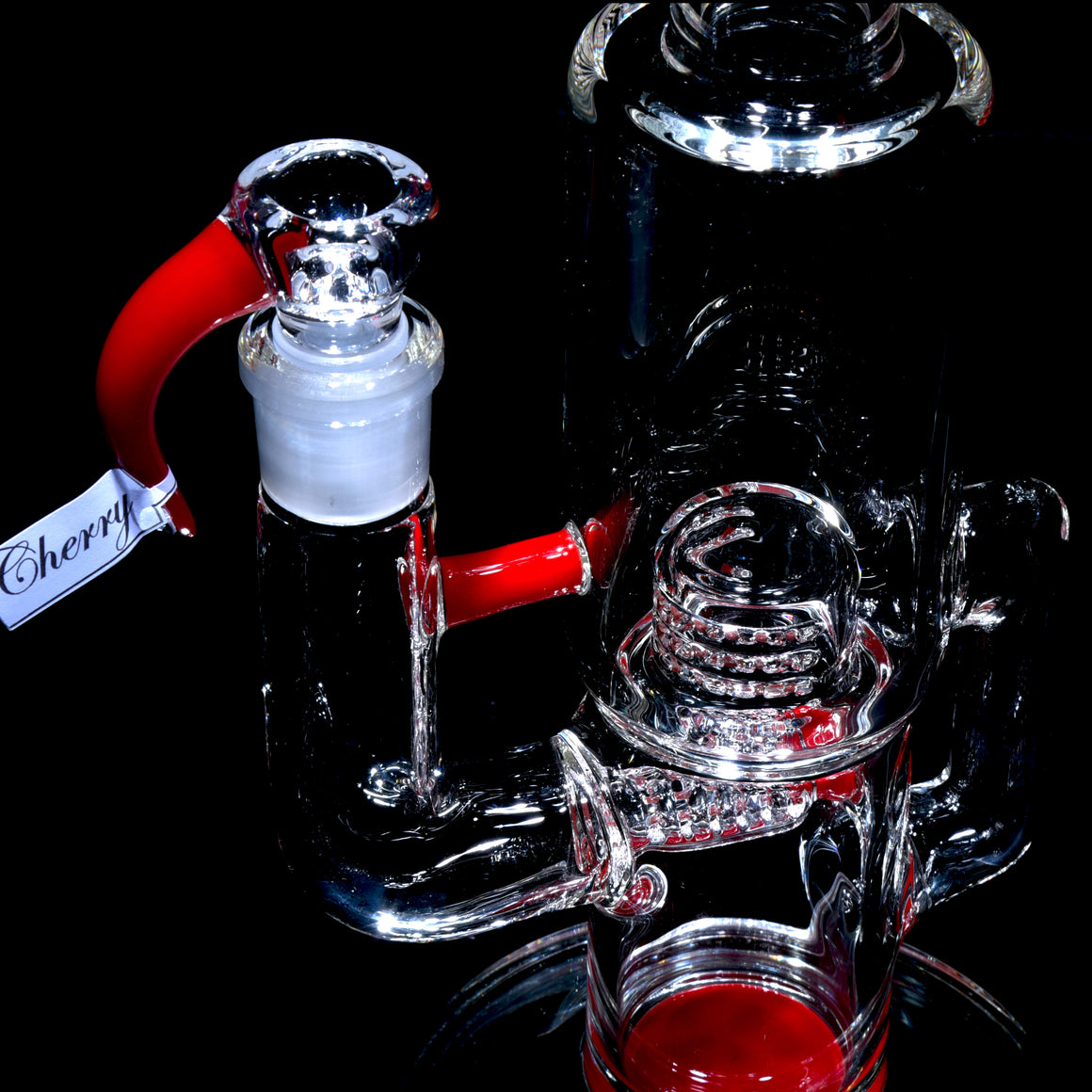 PA CapCycler - Stemline 16mm 6 Cut UpGrid to 180° Grid Cap w/ 28mm Neck - Cherry - 18mm Male