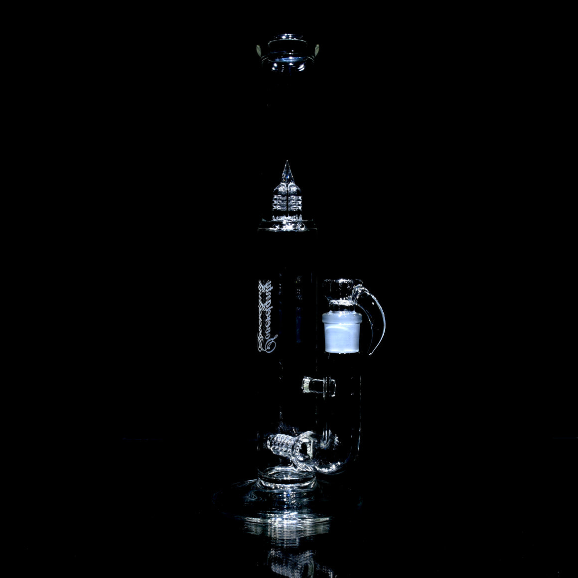 Pawn - Stemline 16mm 6 Cut UpGrid Tube w/ Inv4 Splashguard - Clear - 18mm Female