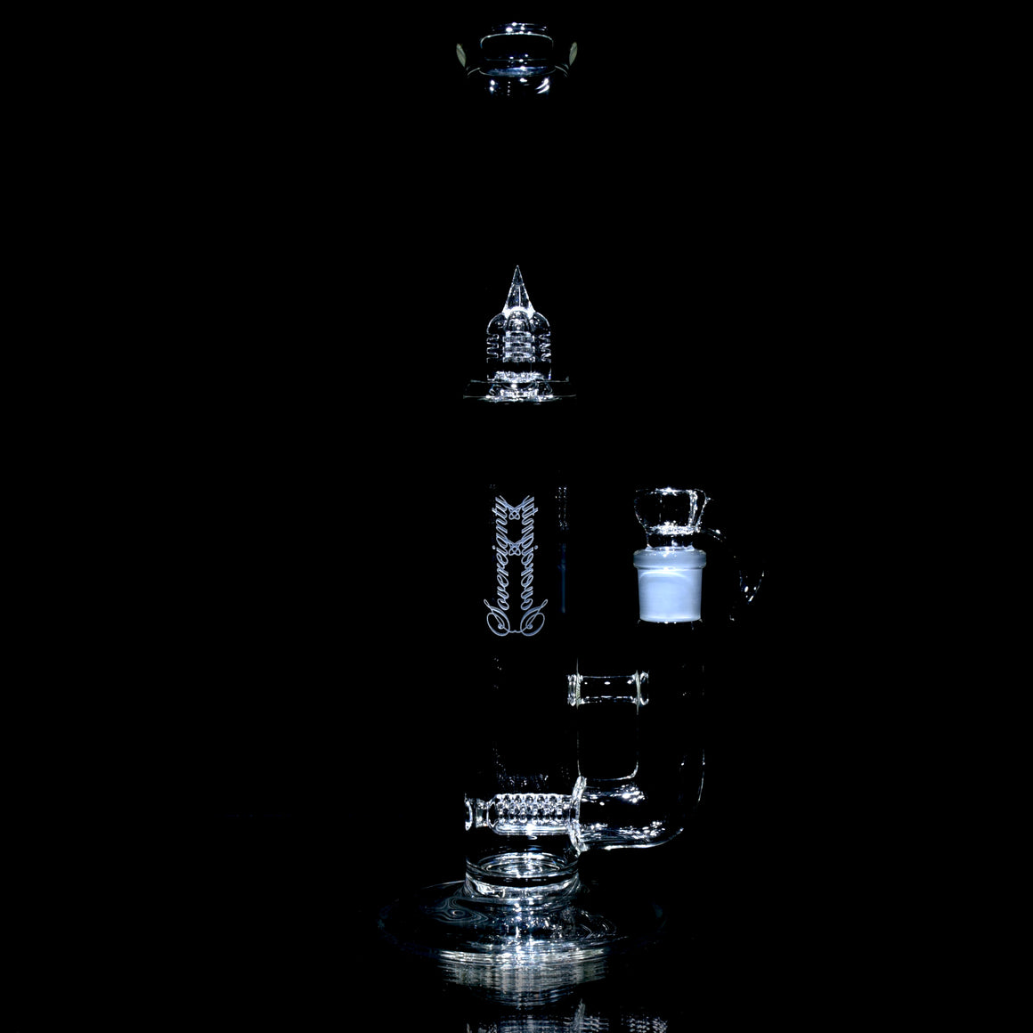 Pawn - Stemline 16mm 6 Cut UpGrid Tube w/ Inv4 Splashguard - Clear - 18mm Female