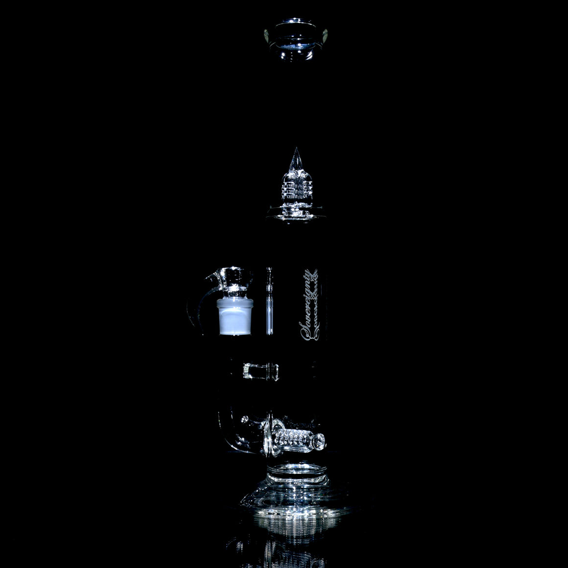 Pawn - Stemline 16mm 6 Cut UpGrid Tube w/ Inv4 Splashguard - Clear - 18mm Female