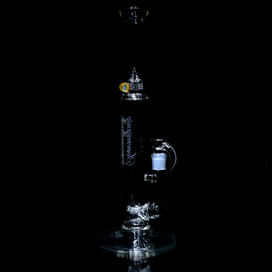 Bishop - G Line 9.5mm 6 Cut UpGrid Tube w/ Millie & Inv4 Splashguard - Clear - 18mm Female