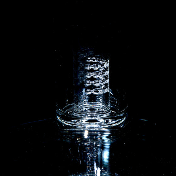 44mm - Fixed Stem 180° Tube w/ Inv4 Splashguard- Clear - 18mm Female