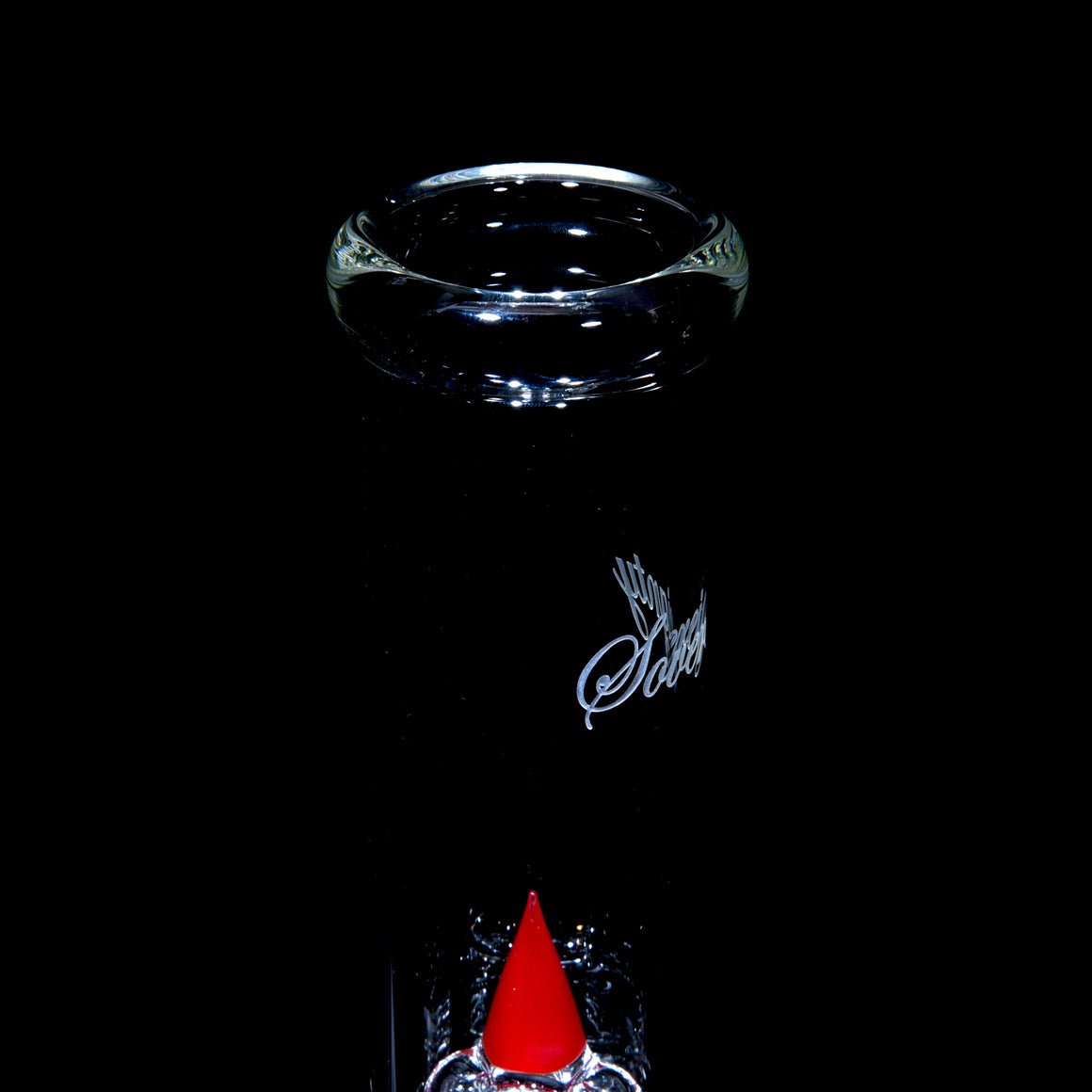 PA Gridded Fixed 4 to Mini Grid Dome w/ Splashguard & 44mm Neck - Cherry - 18mm Female