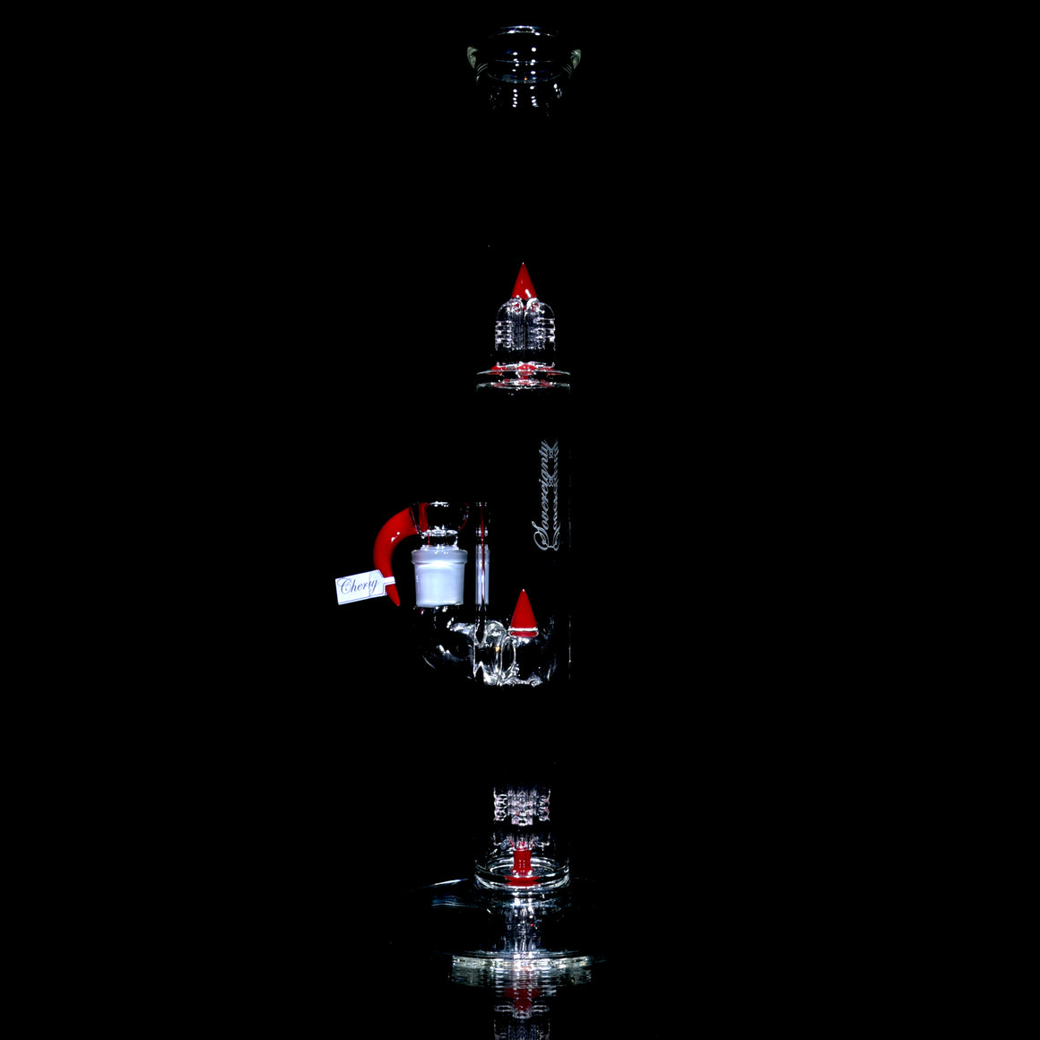 PA 44mm - Gridded Fixed 4 Tube w/ Inv4 Splashguard - Cherry - 18mm Female