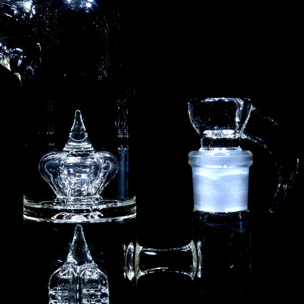 50mm Triple Stack Natty - Stemline 16mm 6 Cut UpGrid to Inverted 4 to Imperial - Clear - 18mm Female