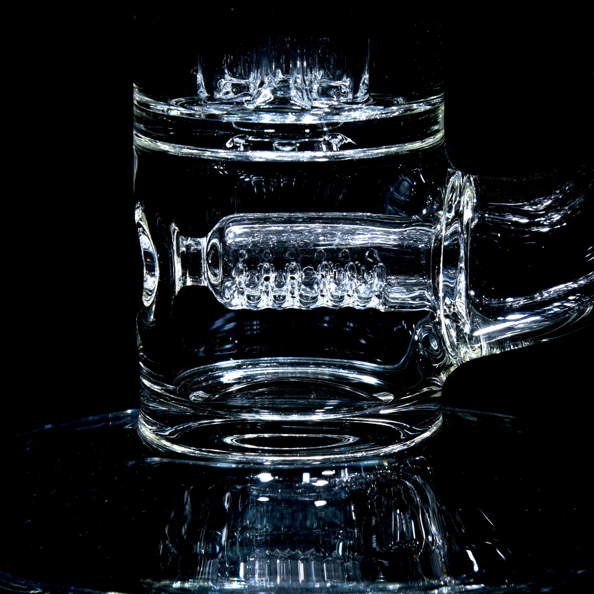 50mm Triple Stack Natty - Stemline 16mm 6 Cut UpGrid to Inverted 4 to Imperial - Clear - 18mm Female