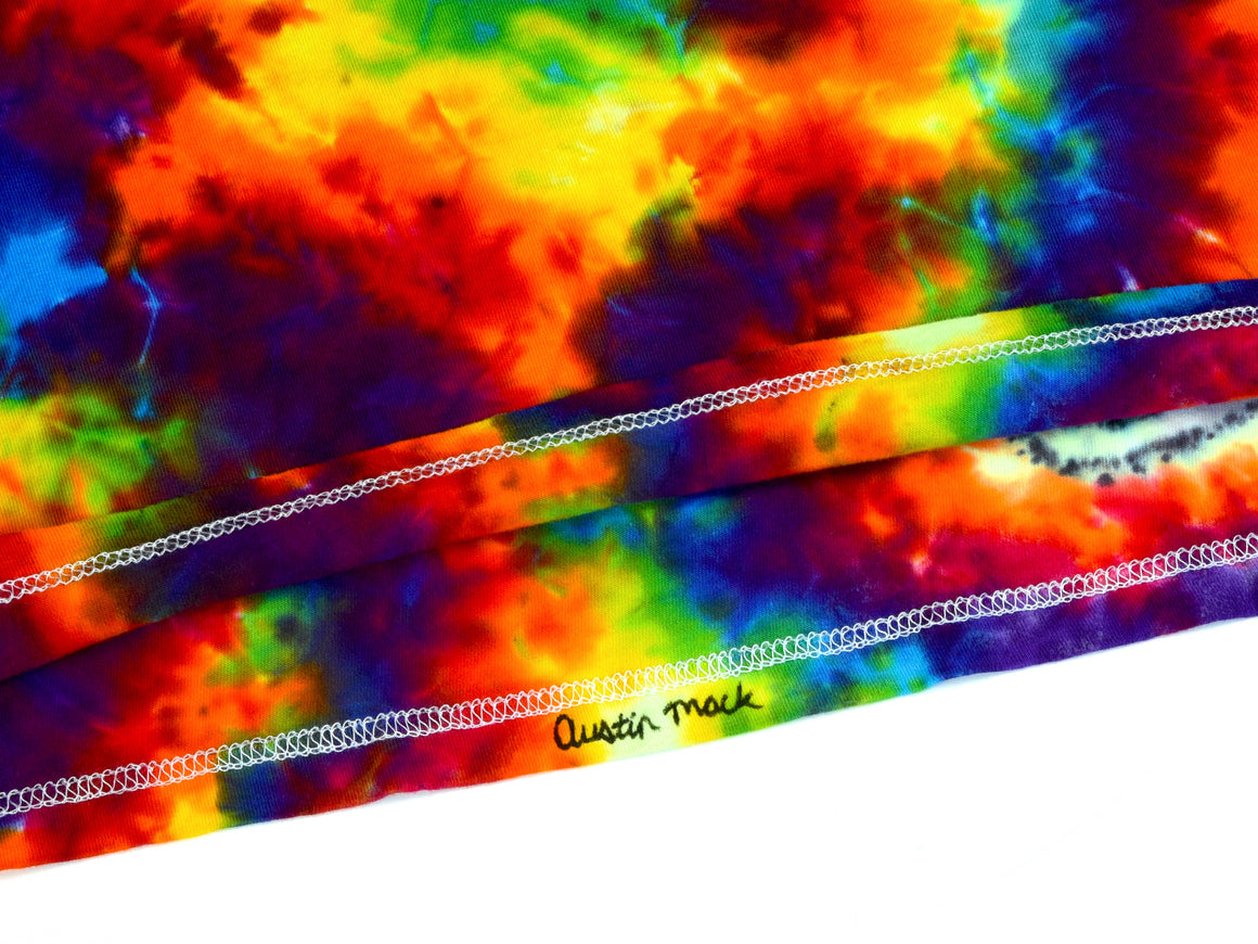 Large - "Zoned Out" UV Reactive Short-sleeve Tie Dye T-Shirt
