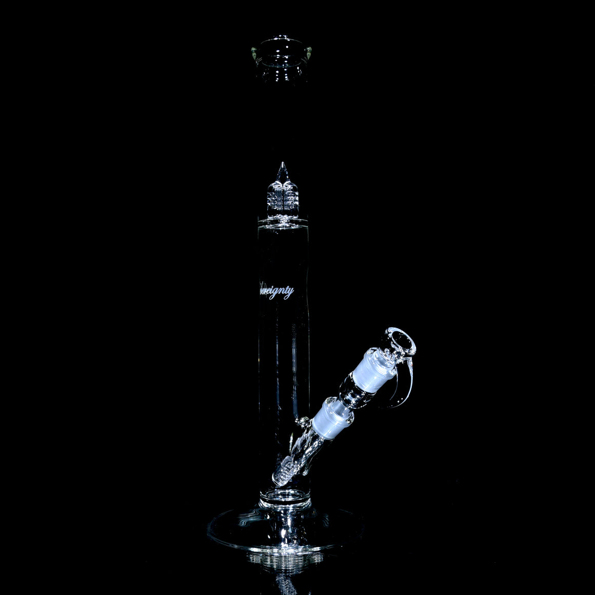 44mm - Diffy Tube w/ Removable 180° Downstem & Inv4 Splashguard- Clear - 18mm Female