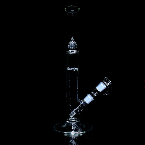 44mm - Diffy Tube w/ Removable 180° Downstem & Inv4 Splashguard- Clear - 18mm Female