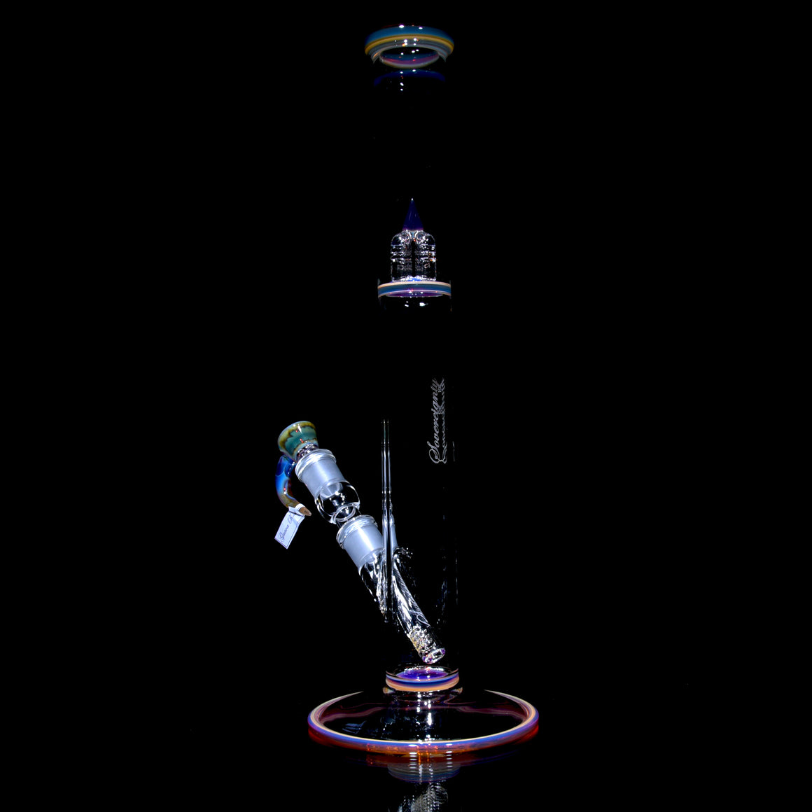 FA 44mm - Diffy Tube w/ Removable 180° Gridded Downstem & Inv4 Splashguard - Guava Root - 18mm Female