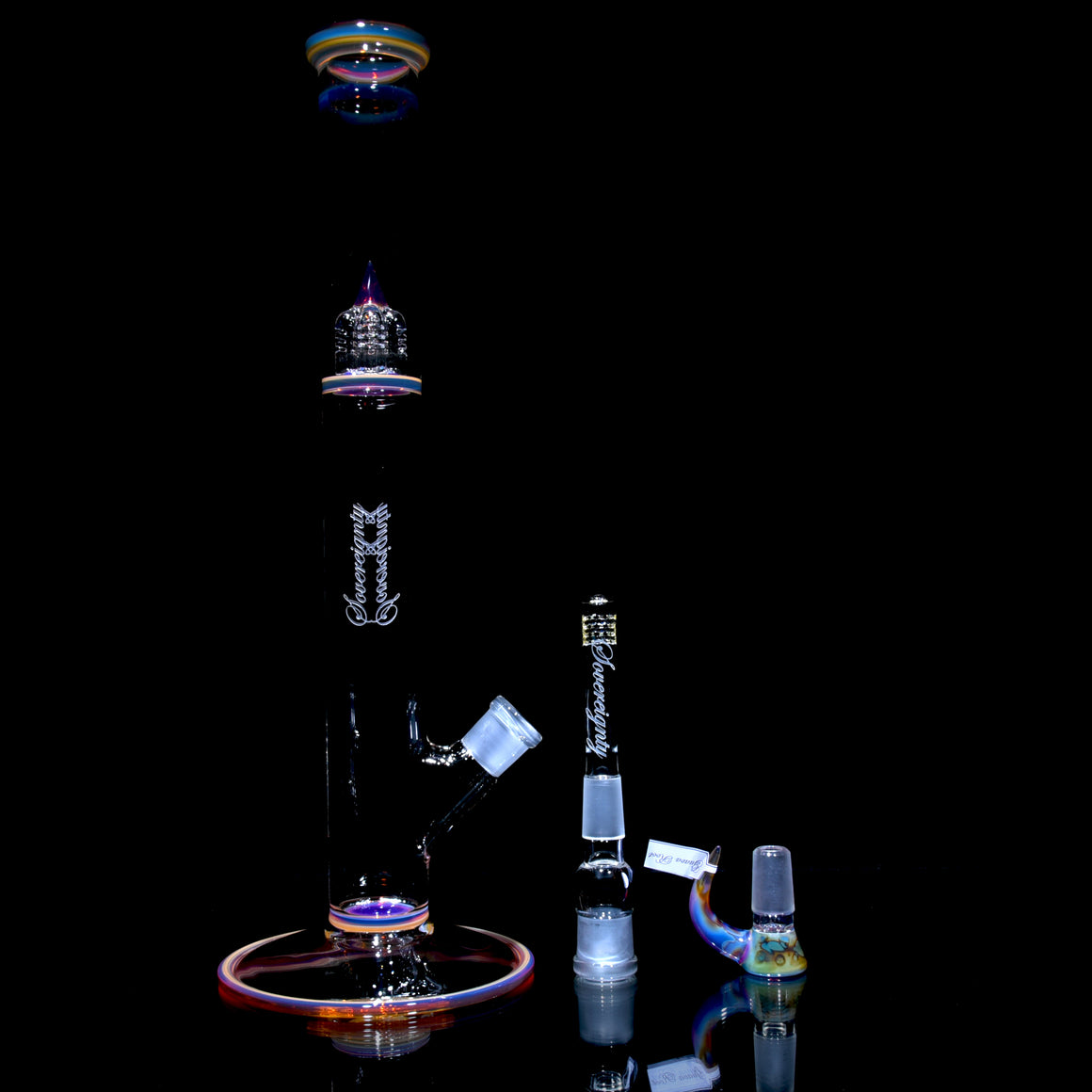 FA 44mm - Diffy Tube w/ Removable 180° Gridded Downstem & Inv4 Splashguard - Guava Root - 18mm Female