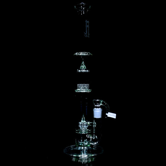 PA 8Tree - Imperial to Gridded 8 Tree 44mm Neck Double Chamber w/ 4-hole Slide - Sour Patch - 18mm Female