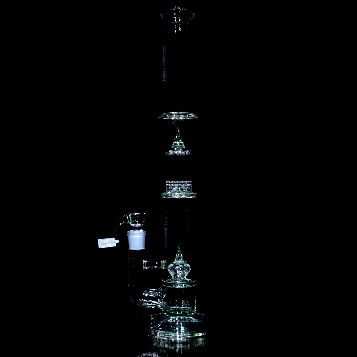 PA 8Tree - Imperial to Gridded 8 Tree 44mm Neck Double Chamber w/ 4-hole Slide - Sour Patch - 18mm Female
