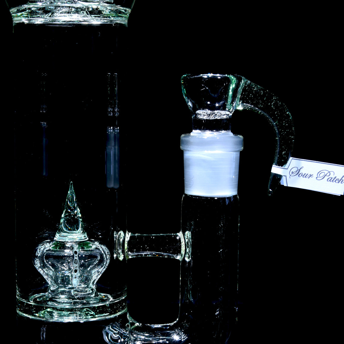 PA 8Tree - Imperial to Gridded 8 Tree 44mm Neck Double Chamber w/ 4-hole Slide - Sour Patch - 18mm Female