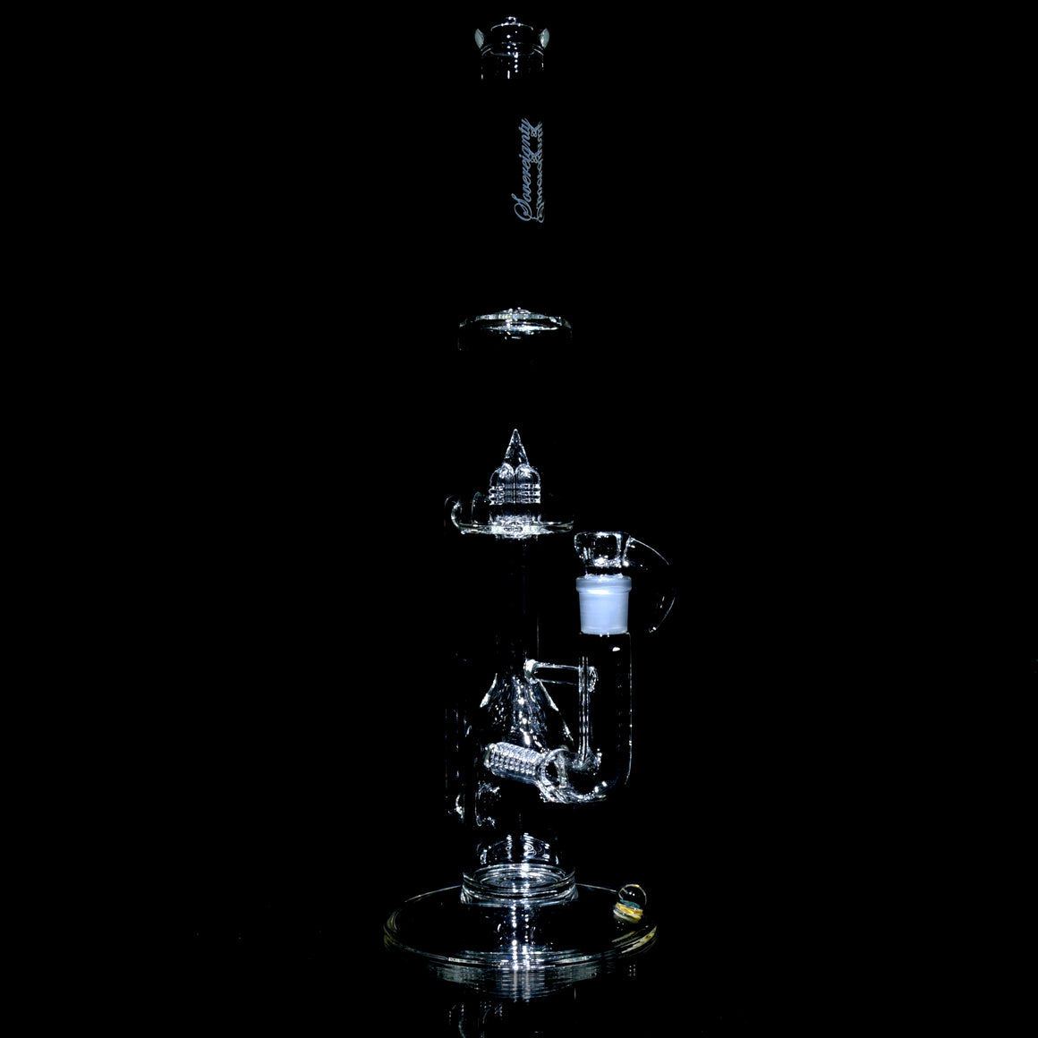 Full-size Hornet - Stemline 16mm 6 Cut w/ Splashguard, 28mm Neck, Millie - Clear - 18mm Female