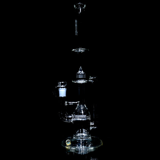 Full-size Hornet - Stemline 16mm 6 Cut w/ Splashguard, 28mm Neck, Millie - Clear - 18mm Female