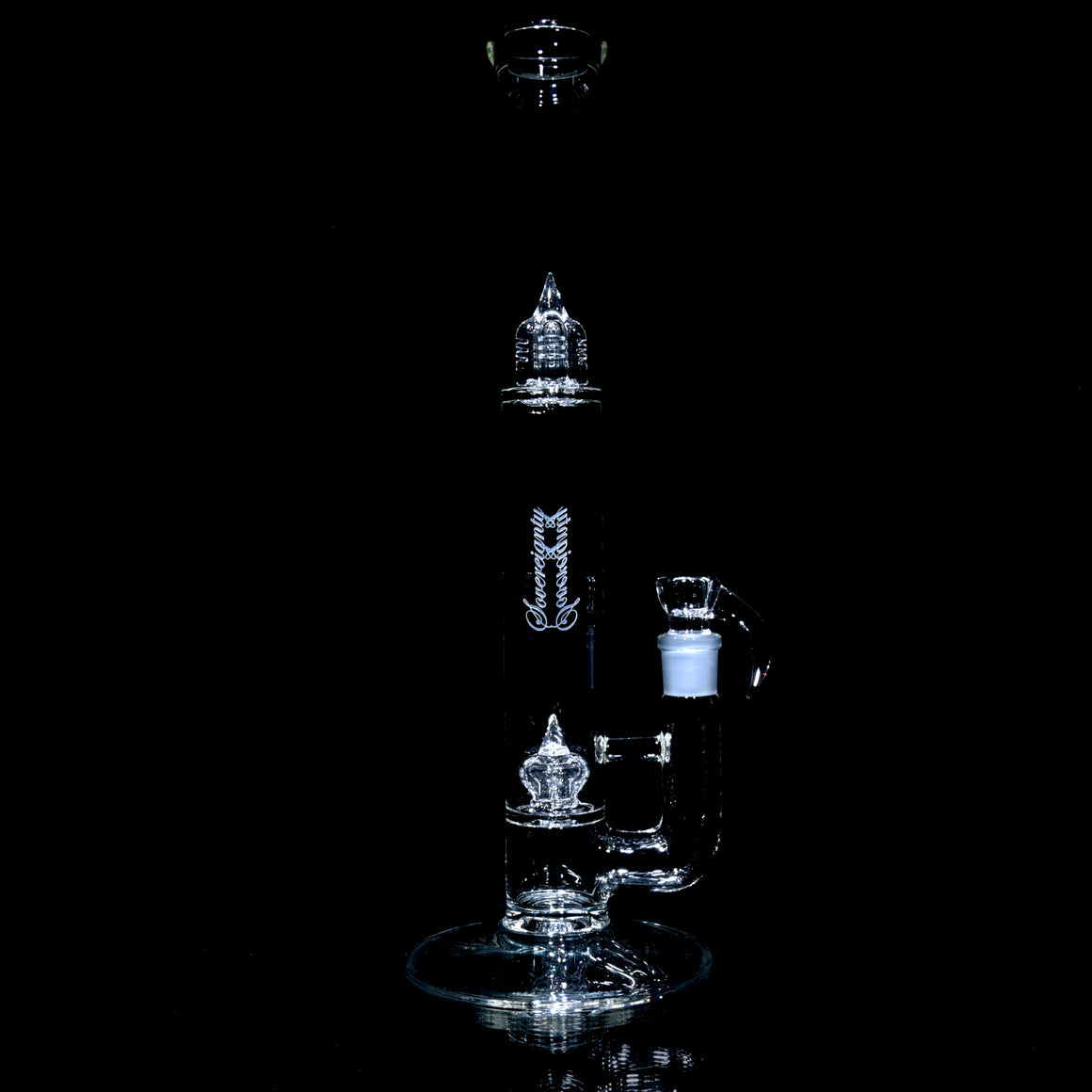 44mm - Imperial Perc Tube w/ Inv4 Splashguard- Clear - 18mm Female