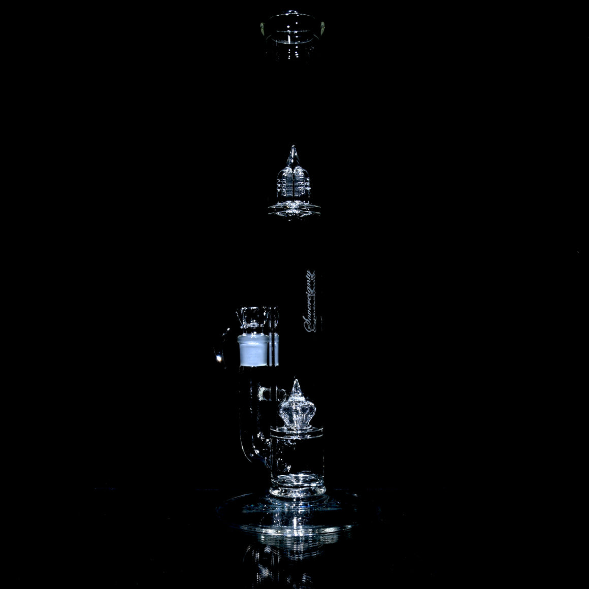 44mm - Imperial Perc Tube w/ Inv4 Splashguard- Clear - 18mm Female