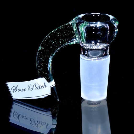 Partially-accented 4-hole Horned Slide - Sour Patch - 18mm Male