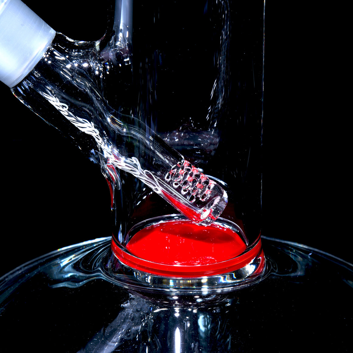 PA Bishop - Diffy Tube w/ Removable 180° Gridded Downstem - Cherry - 18mm Female