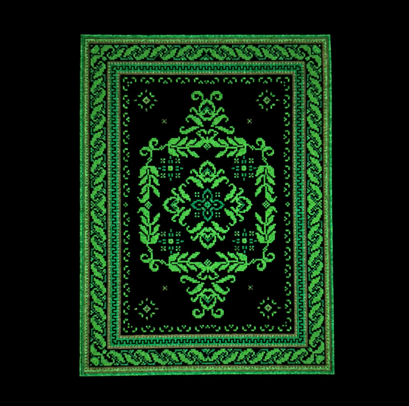 Royal Jelly Bitrug - Glow & UV Reactive Mood Mat 8.25" x 11" - Limited Edition 111 quantity