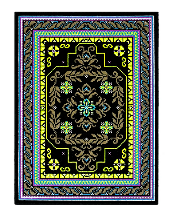 Royal Jelly Bitrug - Glow & UV Reactive Mood Mat 8.25" x 11" - Limited Edition 111 quantity