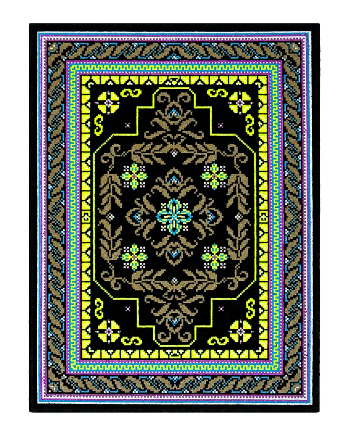 Royal Jelly Bitrug - Glow & UV Reactive Mood Mat 8.25" x 11" - Limited Edition 111 quantity