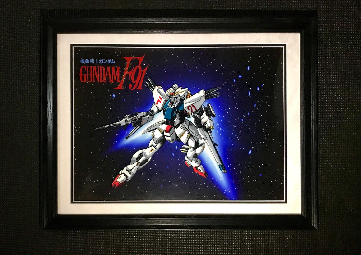 "Mobile Suit Gundam F91" by Gotoh Masami - 12" UV-reactive Screen-printed Timeless Mood Mat - LE150
