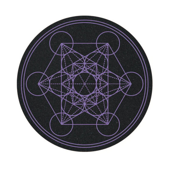 Violet Metatron - 8" Sacred Geometry Mood Mat