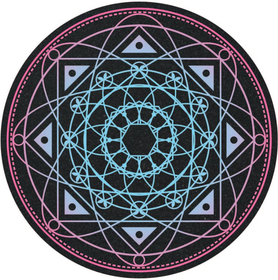 Skypop Grid - 12" Sacred Geometry Mood Mat