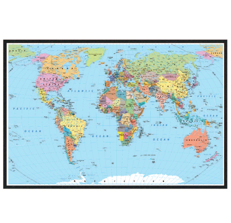 World Map Sesh - 12" x 18" Mood Mat