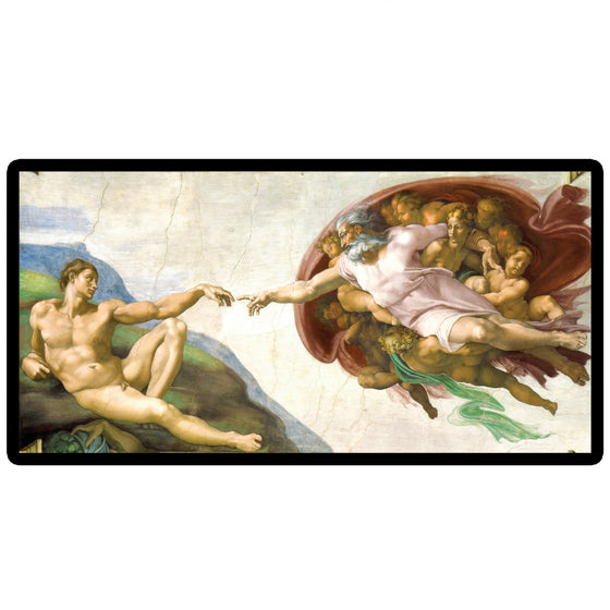 “Creation of Adam" by Michelangelo - 17.5" x 9" Timeless Mood Mat