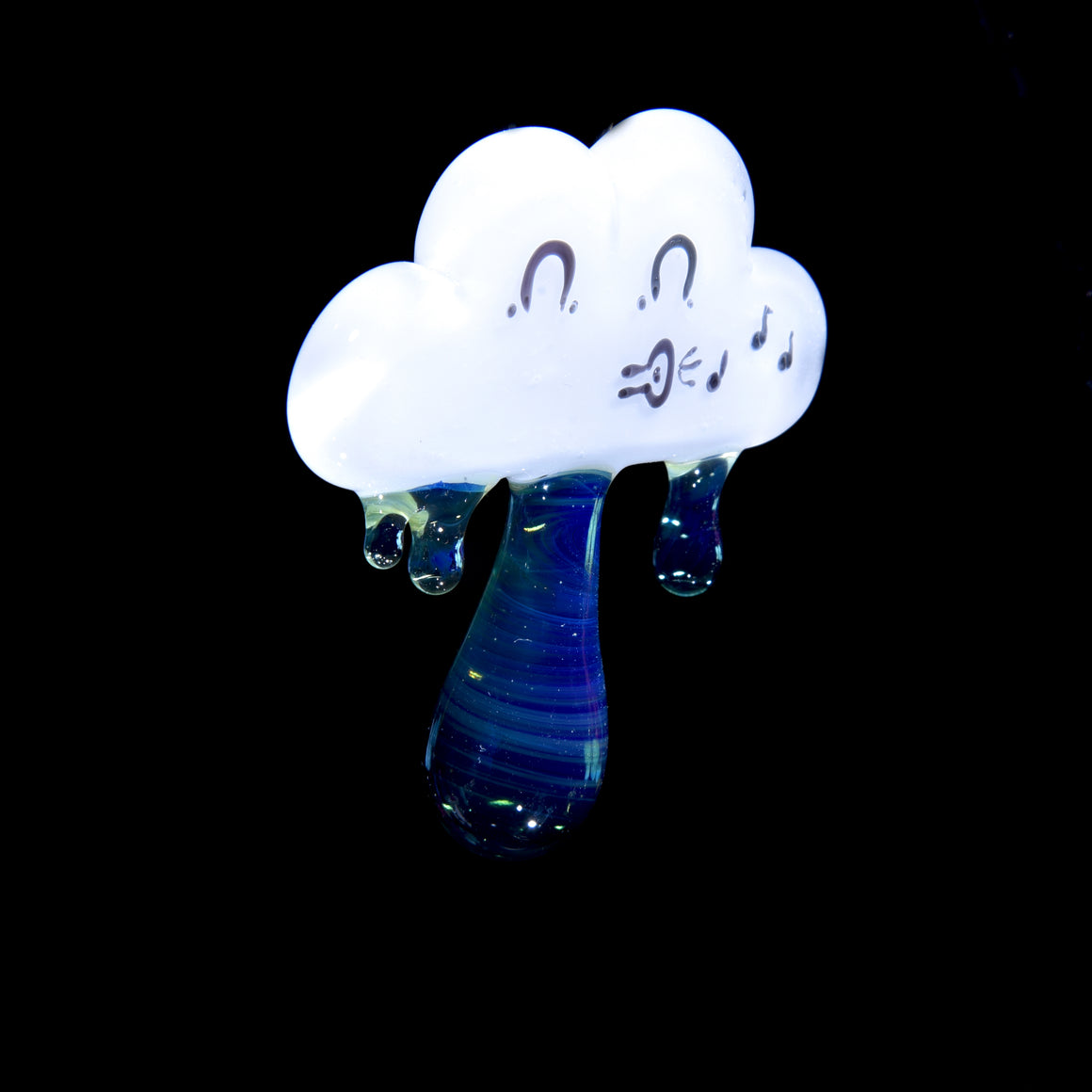Singing Cloud and Raindrops Pendant