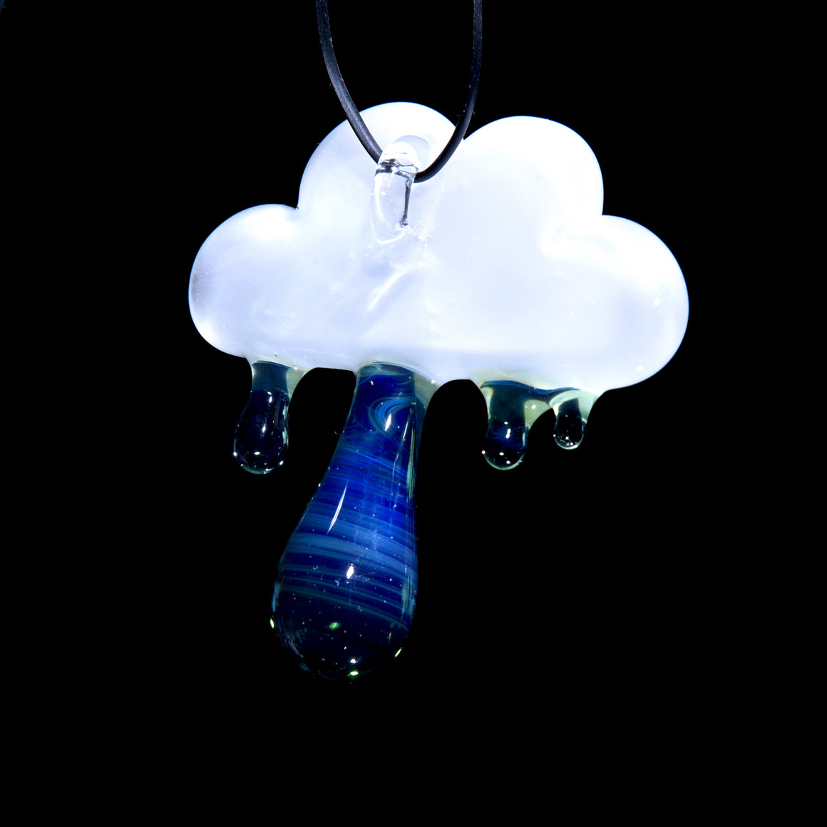Singing Cloud and Raindrops Pendant