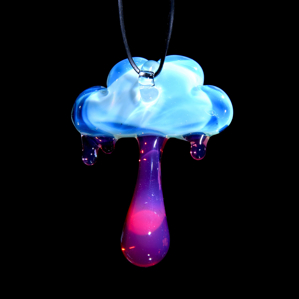 Aquamania Clouds & Karmaline Raindrop Sunset Rig w/ Matching Carb Cap, Slurper Set, & Pendant - 14mm Female