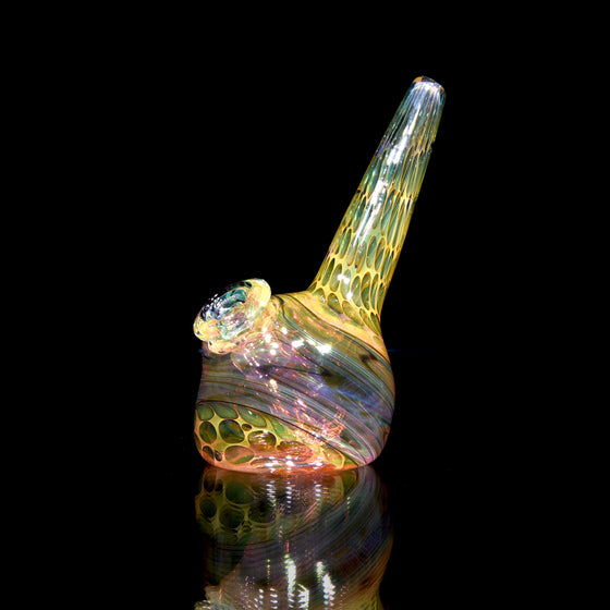 Gold & Silver Fume Honeycomb Blob Rig- 10mm Female
