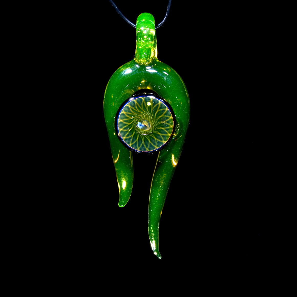 UV Reactive Abstract Fumicello Pendant - Illuminati