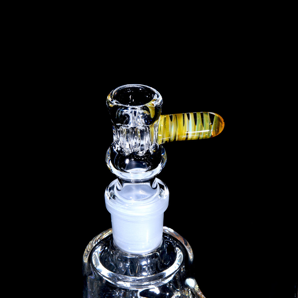 Inline Single Perc Tube/Ashcatcher Set - North Star Yellow - 18mm Female