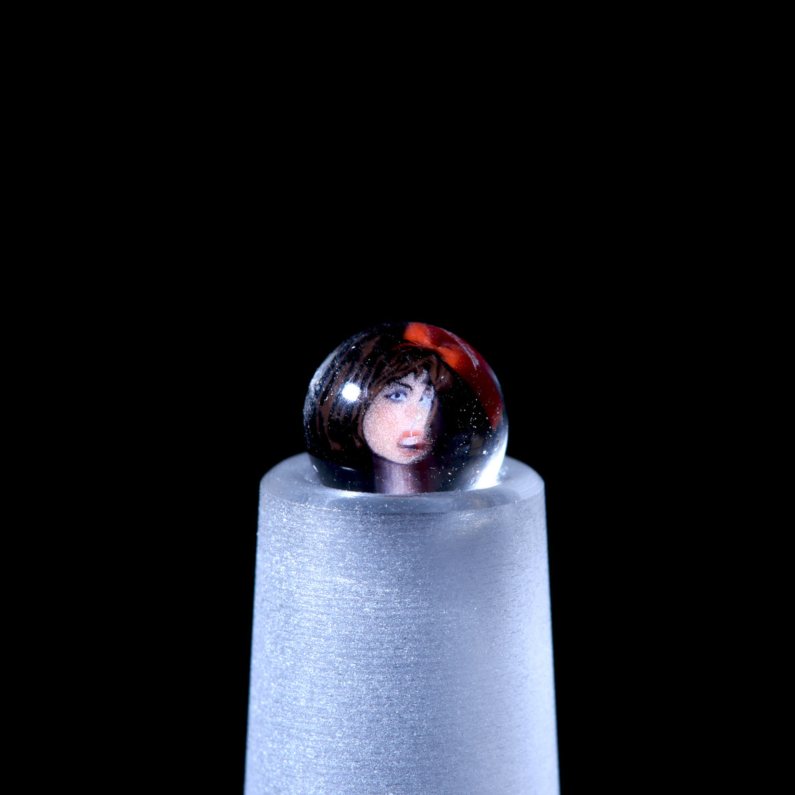 ~6mm Boro-encased Millie Terp Pearl by Ryan McCluer - Sexy Snow White