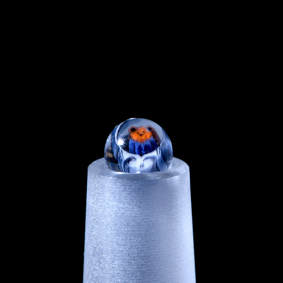 ~6mm Boro-encased Millie Terp Pearl by Ryan McCluer - Steal Your Face w/ GD Bear