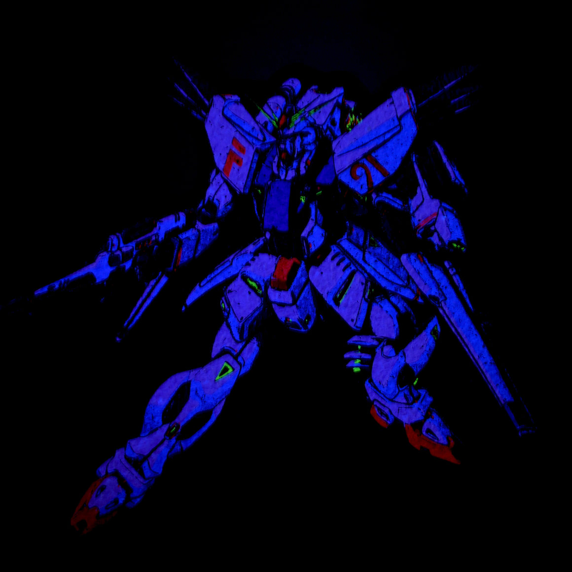 "Mobile Suit Gundam F91" by Gotoh Masami - 12" UV-reactive Screen-printed Timeless Mood Mat - LE150